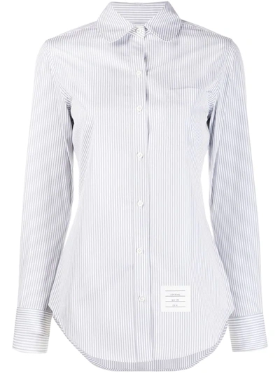 Thom Browne Classic Long Sleeve Shirt In Grey