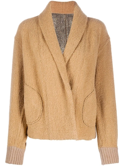 Forte Forte Shearling Bomber Jacket In Brown