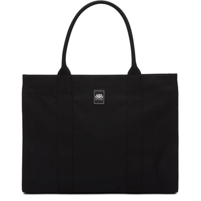 Balenciaga Trade East West Large Recycled Nylon Tote Bag In 1000black
