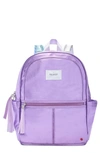State Kids' Kane Coated Metallic Backpack In Purple Multi