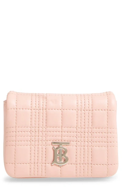 Burberry Micro Lola Quilted Lambskin Bag In Pink