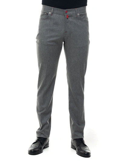 Kiton 5-pocket Trousers Medium Grey Wool Man
