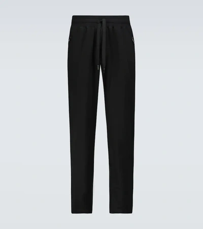 Dolce & Gabbana Cotton Jersey Sweatpants In Black