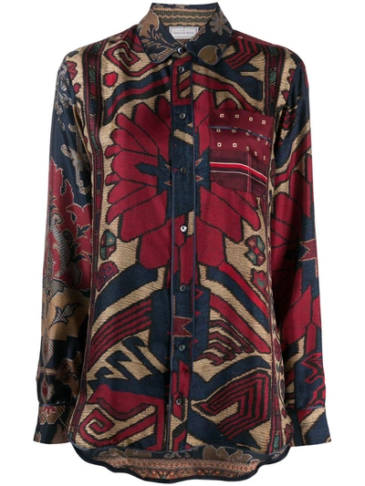 Pierre-louis Mascia All-over Print Shirt In Red