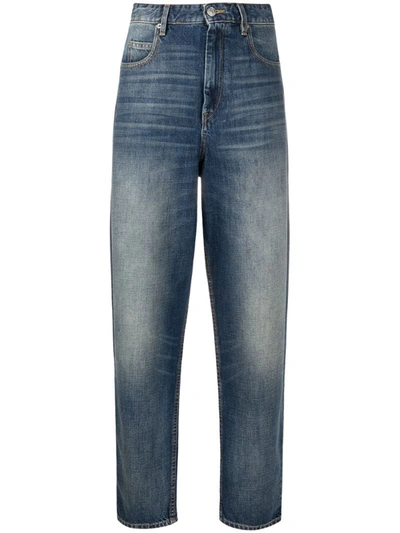 Isabel Marant Étoile High Rise Straight-leg Jeans In Blue
