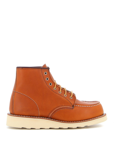 Red Wing Shoes 03375 Classic Moc Toe Mountain Boots In Camel