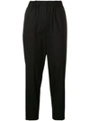 Antonelli Cropped Trousers In Black