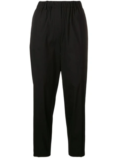 Antonelli Cropped Trousers In Black