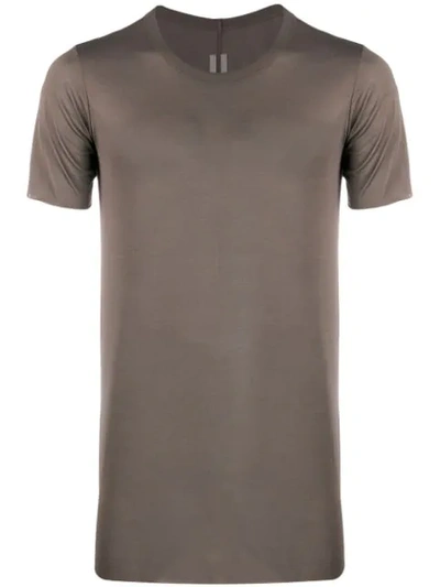 Rick Owens Long-length T-shirt In Grey