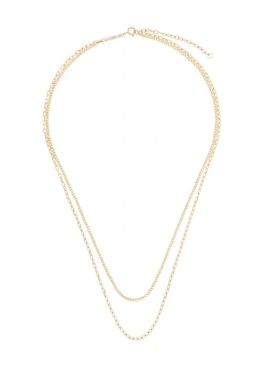 By Pariah 14kt Yellow Gold Double Chain Necklace