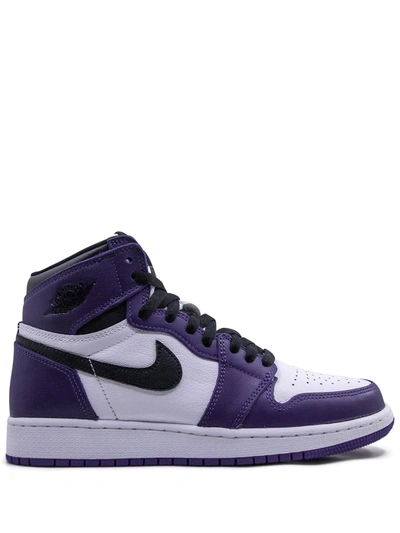 Jordan Kids' Air  1 High Retro Sneakers In Purple