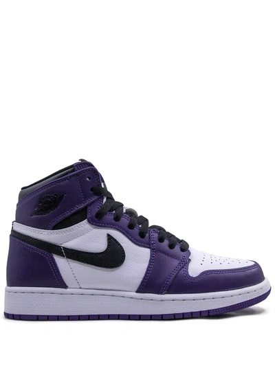 Jordan Kids' Air  1 High Retro Trainers In Purple