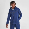 Nike Men's Sportswear Tech Fleece Taped Full-zip Hoodie In Midnight Navy