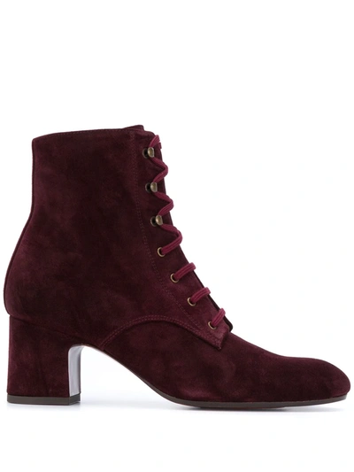 Chie Mihara Nako Lace-up Boots In Red