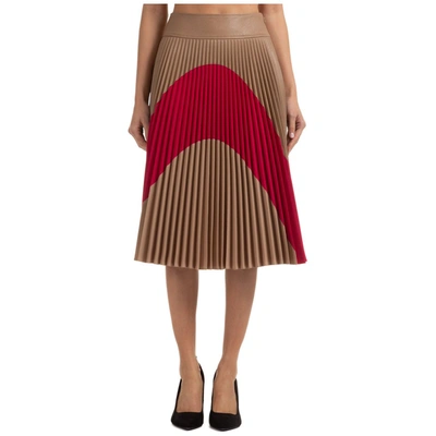Stella Mccartney Pleated Flared Skirt In Multi