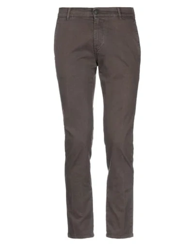 Grey Daniele Alessandrini Pants In Brown