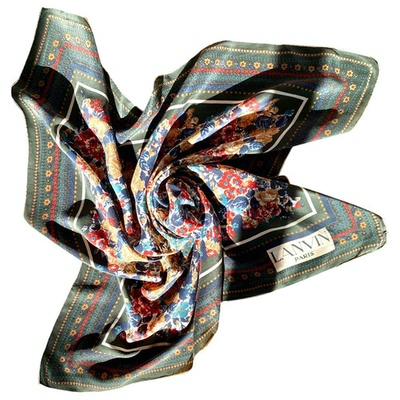 Pre-owned Lanvin Silk Handkerchief In Multicolour