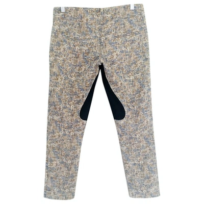 Pre-owned Roseanna Straight Trousers In Multicolour