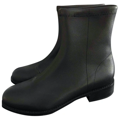 Pre-owned Opening Ceremony Leather Boots In Black