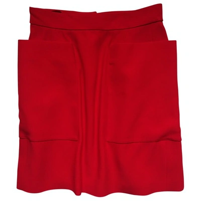 Pre-owned Alexander Mcqueen Red Skirt