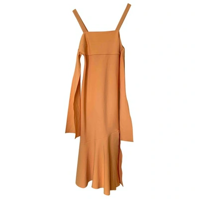 Pre-owned Finders Keepers Mid-length Dress In Orange