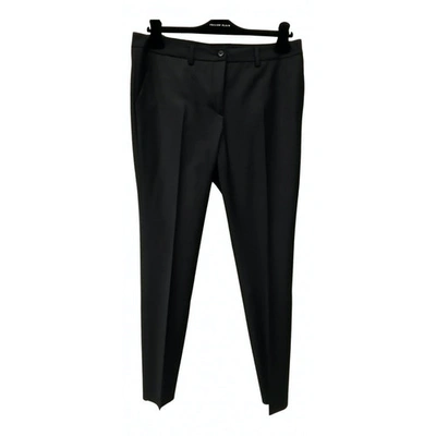 Pre-owned Philipp Plein Slim Trousers In Black