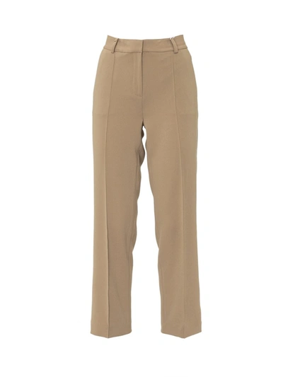 Michael Michael Kors Cropped Tailored Trousers In Beige
