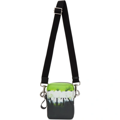 Valentino Garavani Garavani Small Jelly Block Leather Crossbody Bag In Neon Green/multicolor