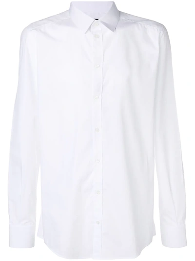 Dolce & Gabbana Bib Detail Formal Shirt In White