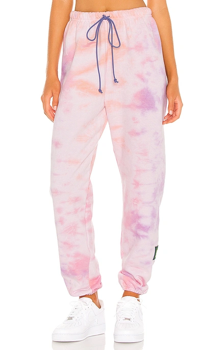 Danzy Tie Dye Collection Sweatpants In Pastel Sunset