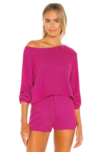 Lovers & Friends Kait Blouson Sweater In Pink