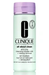Clinique All About Clean All-in-one Cleansing Micellar Milk + Makeup Remover 6.8 Oz. In Dry Combination