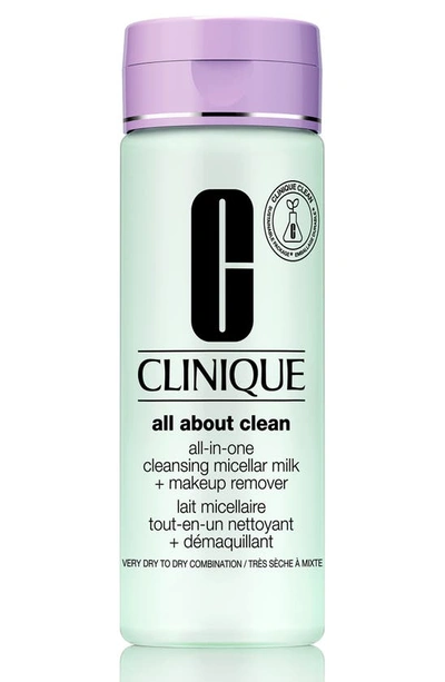 Clinique All About Clean All-in-one Cleansing Micellar Milk + Makeup Remover Very Dry To Dry Combination Skin