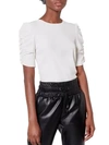 Joie Women's Catherine Ruched-sleeve Top In Porcelain