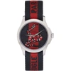 Gucci Le Marche Des Merveilles Nylon Strap Watch, 45mm In Red/blue