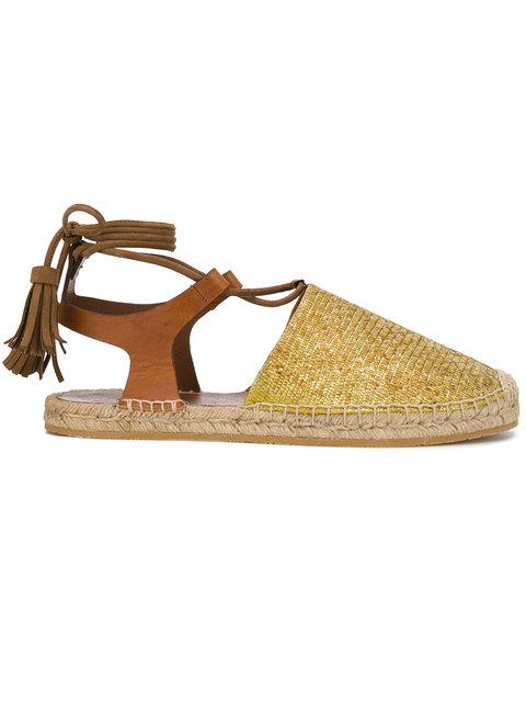 woven espadrille sandals