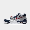 Nike Boys' Big Kids' Air Trainer 3 Training Shoes In White/blue
