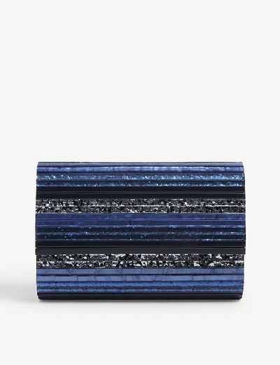 Kurt Geiger Party Envelope Clutch Bag In Navy