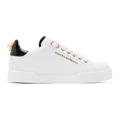 Black And Gold Dg Sneakers | ModeSens