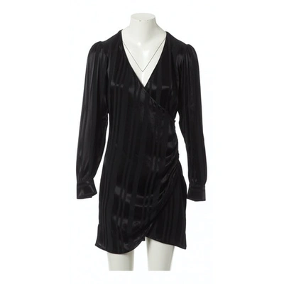 Pre-owned Anine Bing Mini Dress In Black