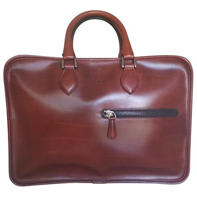 Pre-owned Berluti Burgundy Leather Bag