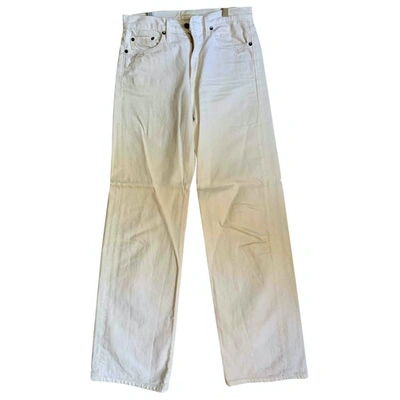 Pre-owned Simon Miller White Denim - Jeans Trousers