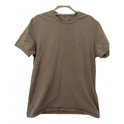 Pre-owned Allsaints Brown Cotton T-shirts