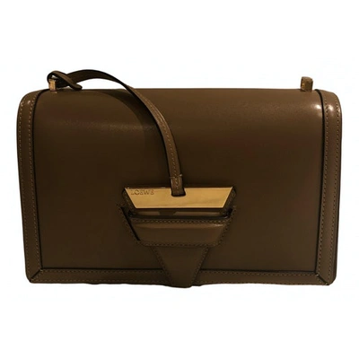 Pre-owned Loewe Barcelona Leather Crossbody Bag In Brown