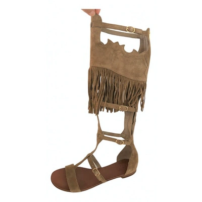 Pre-owned Ash Camel Suede Sandals