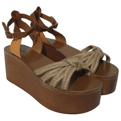 Pre-owned Isabel Marant Leather Sandal In Brown