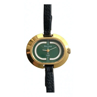 Pre-owned Dior Watch In Green