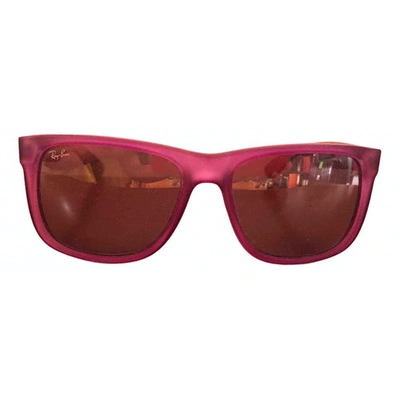 Pre-owned Ray Ban Square Purple Sunglasses