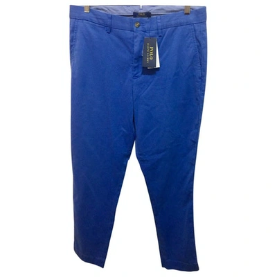 Pre-owned Polo Ralph Lauren Chino Trousers In Blue