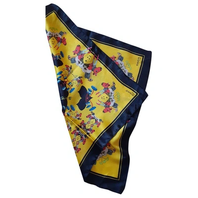 Pre-owned Pinko Silk Scarf In Yellow